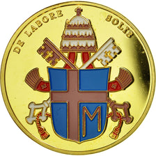 Vaticano, medaglia, Le Pape Jean-Paul II, FDC, Rame dorato