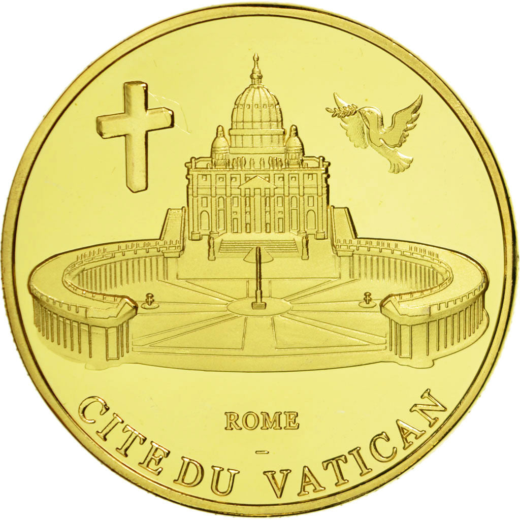 Vatican, Medal, Cité du Vatican, Rome, MS(65-70), Copper Gilt