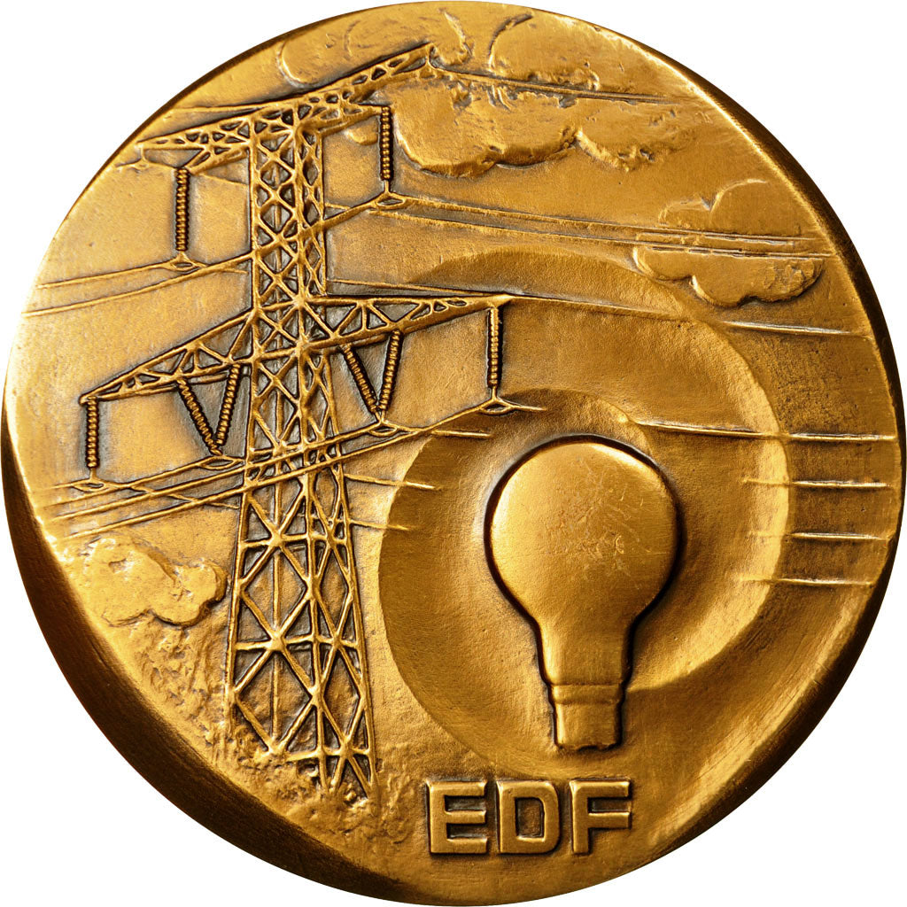 France, Medal, EDF, 1979, Revol, AU(55-58), Bronze