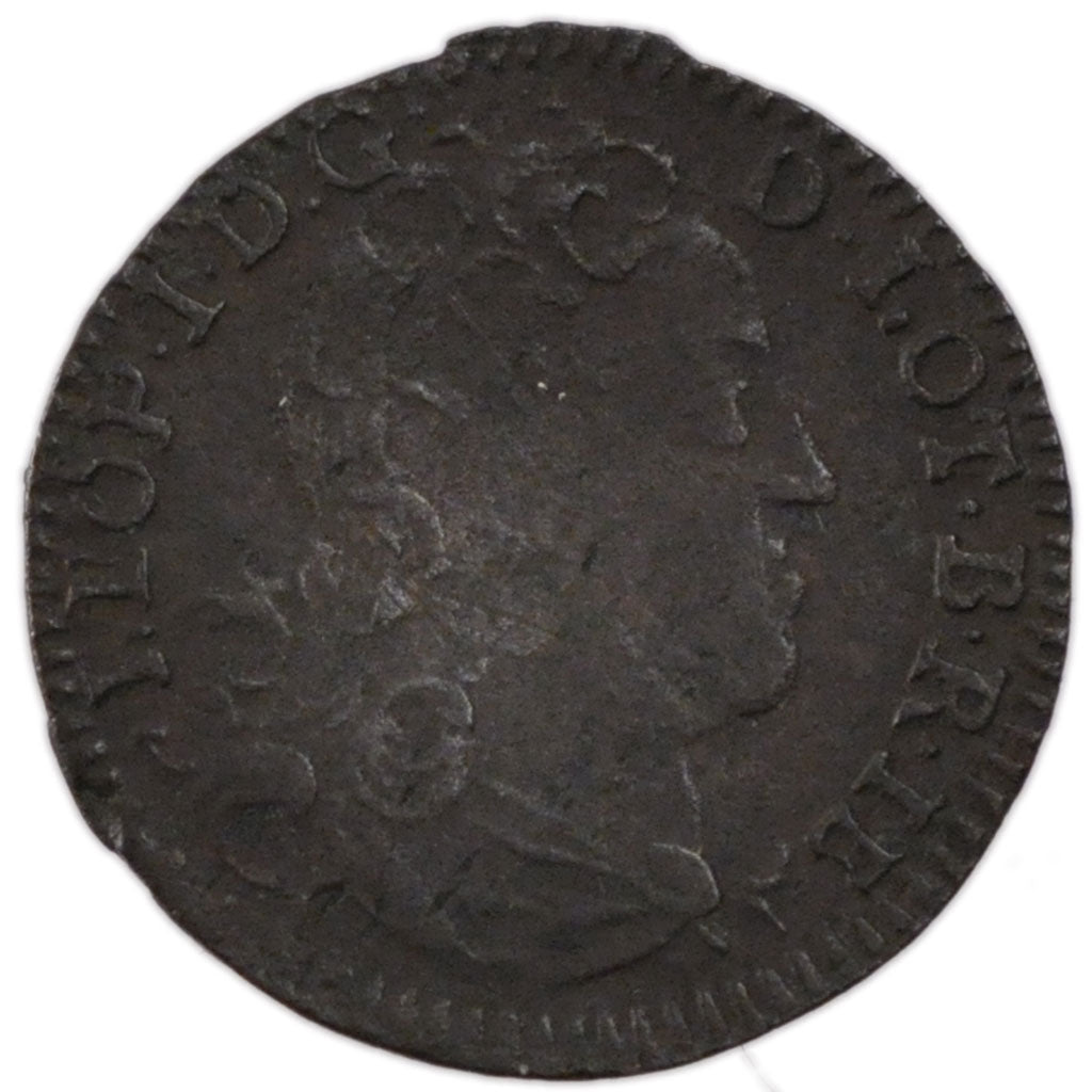 Francia, Liard de Lorraine, 1727, Nancy, BB, Rame, Boudeau:1594