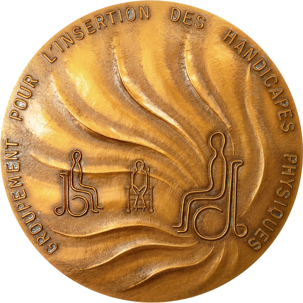 France, Medal, Groupement pour l'Insertion des Handicapés Physiques, 1978