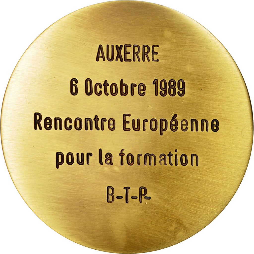 France, Medal, Rencontre Européenne pour la Formation BTP, Auxerre, 1989