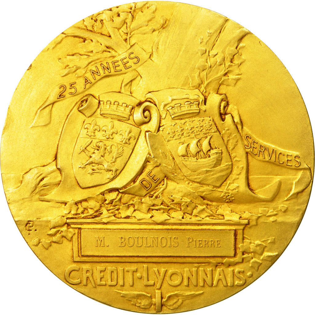 France, Medal, Henri Germain , Fondateur du Crédit Lyonnais, 1971, Pillet