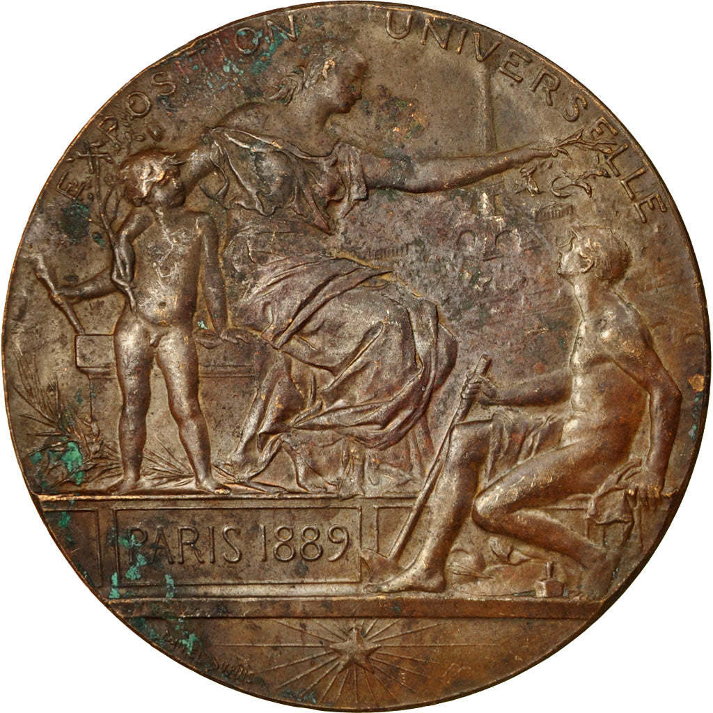 France, Medal, Exposition universelle de Paris, 1889, Dupuis.D, VF(30-35)