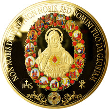 Vaticano, medaglia, Religion, Jésus, 2015, FDC, Rame dorato