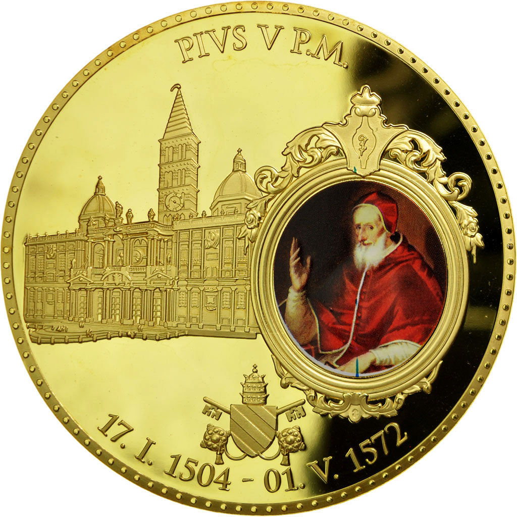 Vaticano, medaglia, Le Pape Paul V, 2014, FDC, Copper Plated Silver