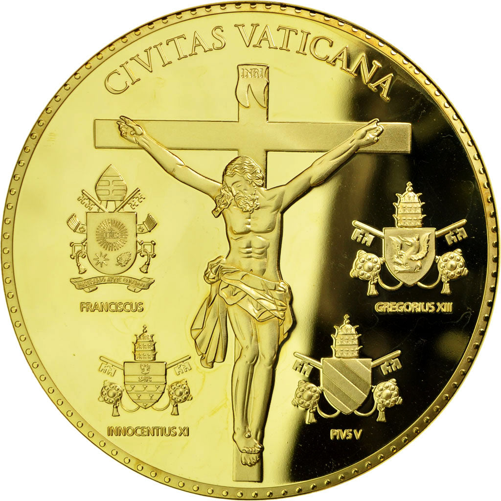 Vaticano, medaglia, Le Pape Paul V, 2014, FDC, Copper Plated Silver