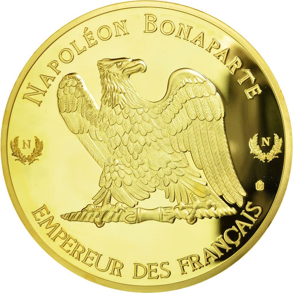 France, Medal, Le sacre de Napoléon Ier par Pie VII, MS(65-70), Copper Gilt