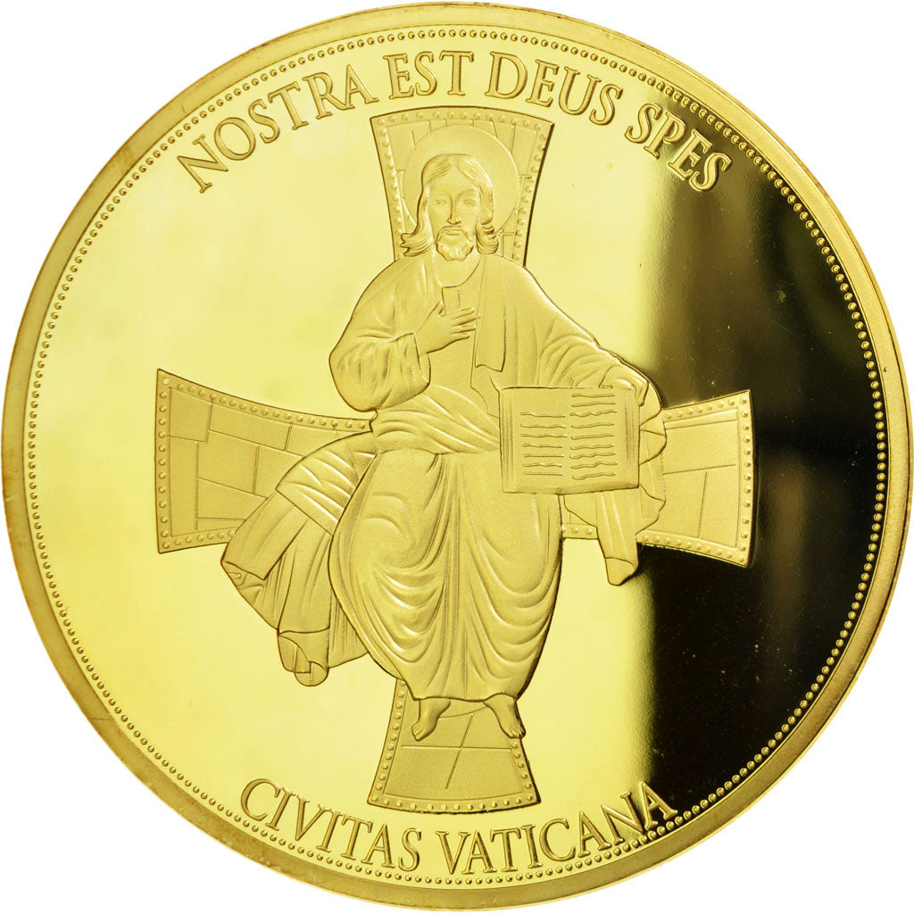 Vaticano, medaglia, Canonisation de Mère Teresa, 2016, FDC, Rame dorato