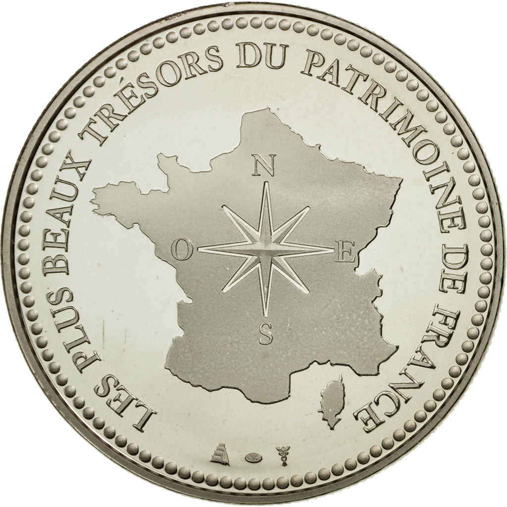 Francia, medaglia, Le Château de Versailles, FDC, Rame-nichel