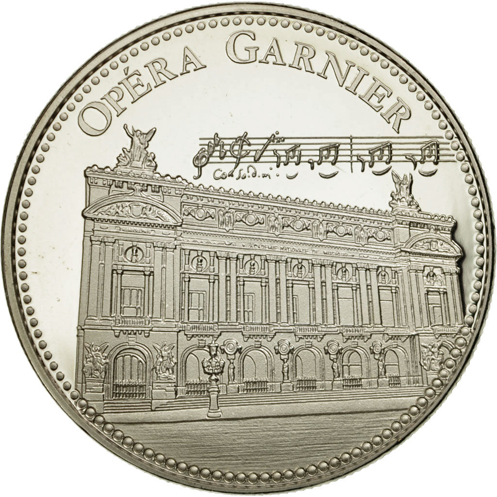 Francia, medaglia, Opéra Garnier, FDC, Rame-nichel