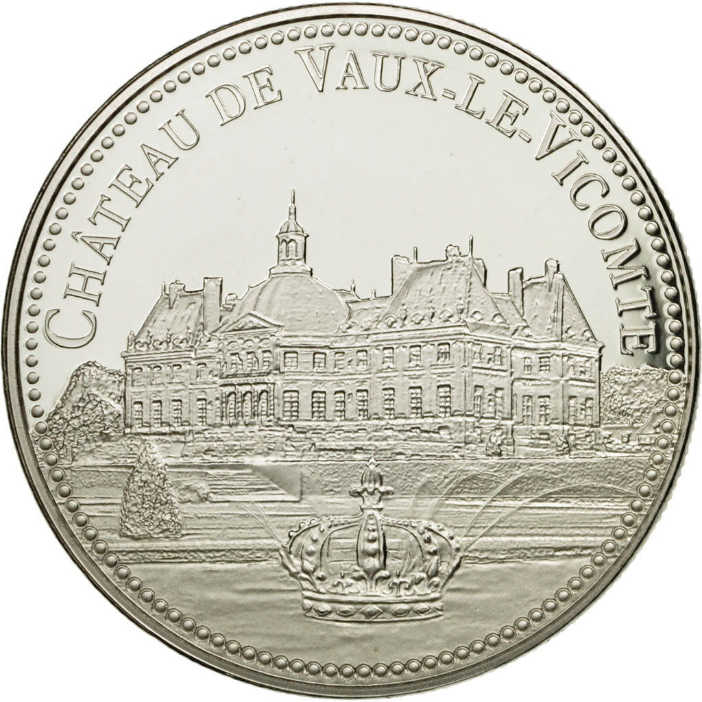 France, Médaille, Château de Vaux-le-Vicomte, FDC, Copper-nickel