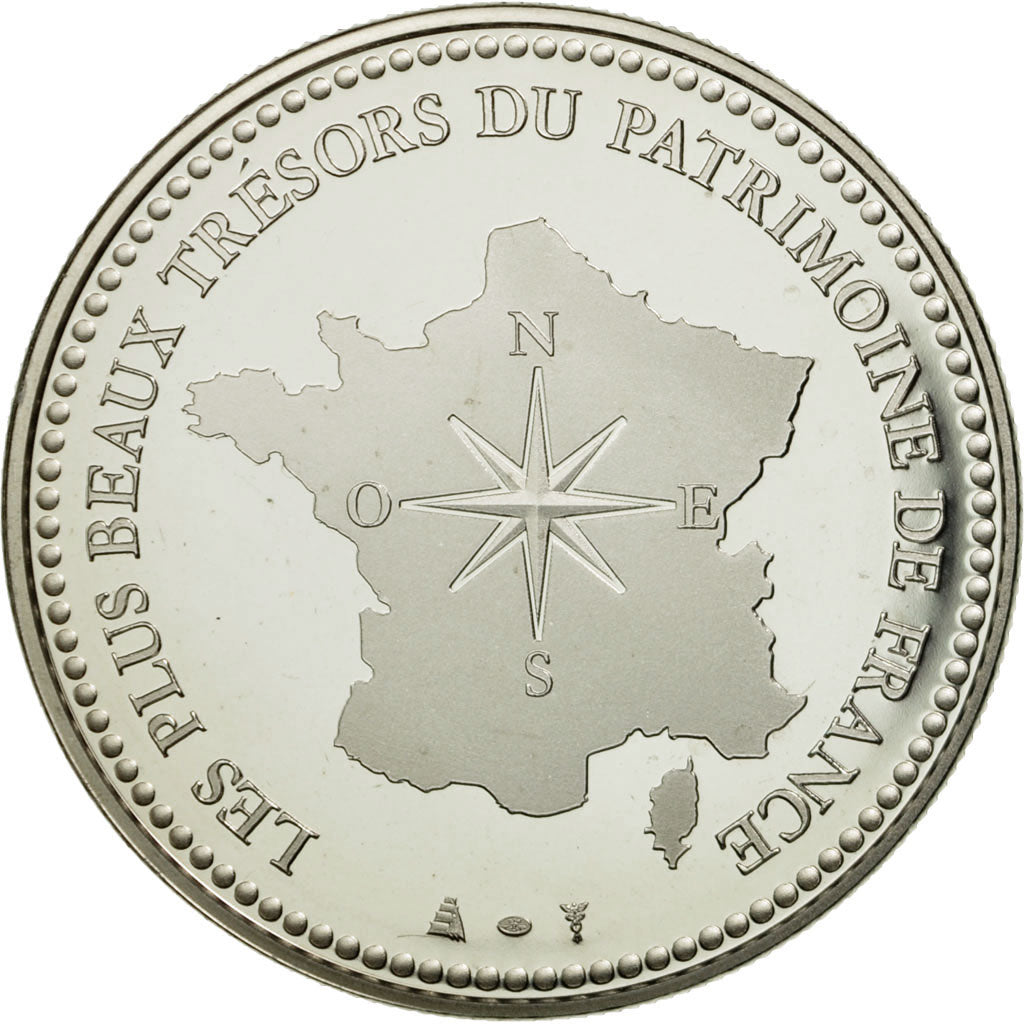 France, Médaille, Château de Vaux-le-Vicomte, FDC, Copper-nickel