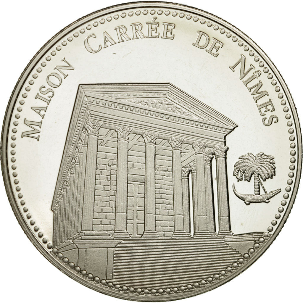 France, Médaille, 30/ La Maison Carrée - Nîmes, FDC, Copper-nickel