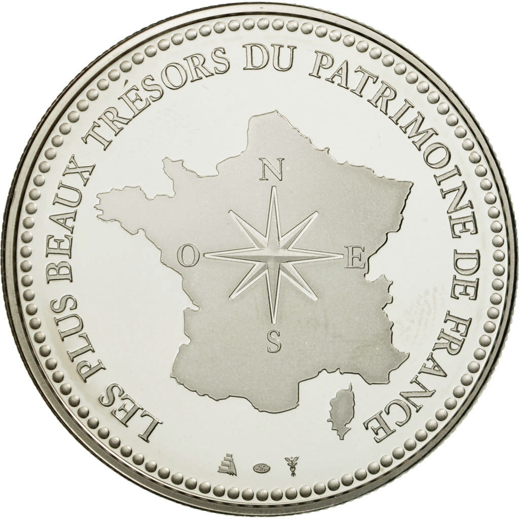 France, Medal, La Cathédrale de Reims, MS(65-70), Copper-nickel