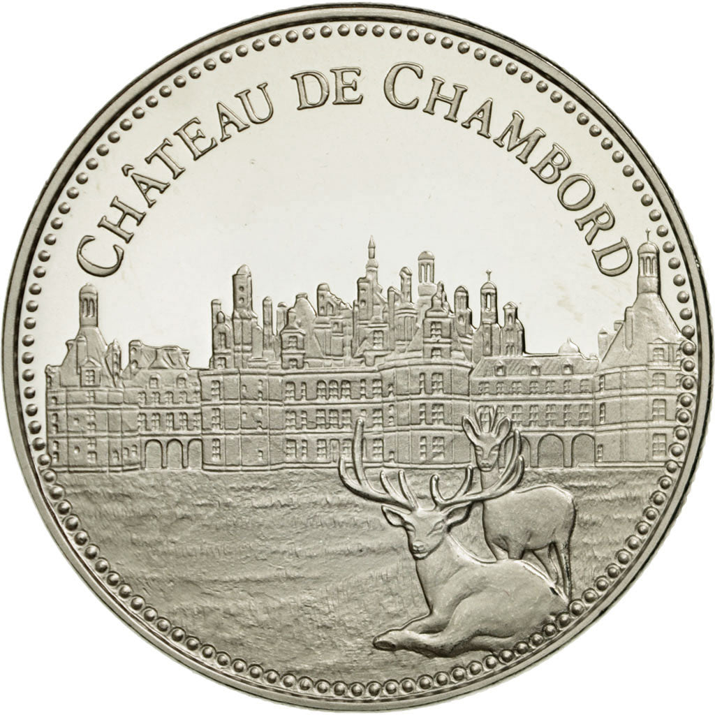 France, Médaille, Château de Chambord, FDC, Copper-nickel