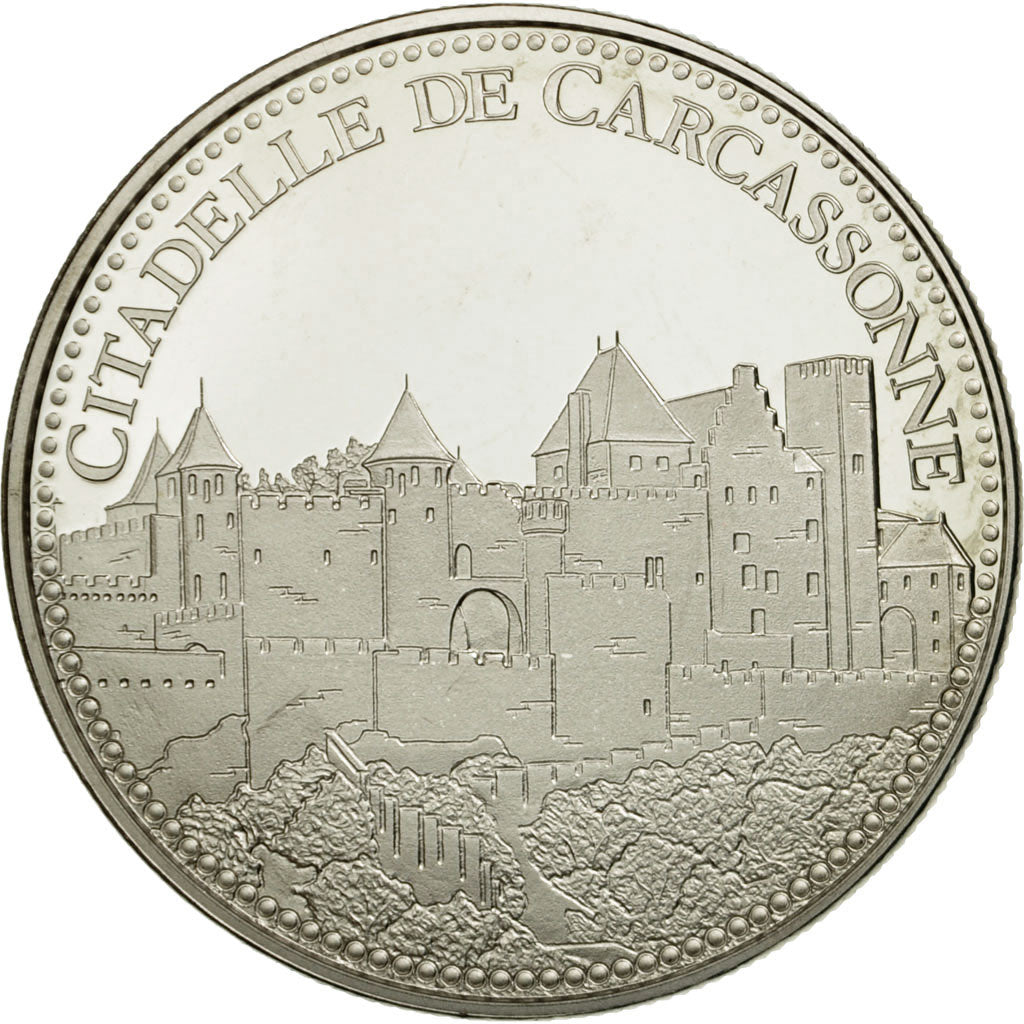 France, Medal, La Citadelle de Carcassonne, MS(65-70), Copper-nickel