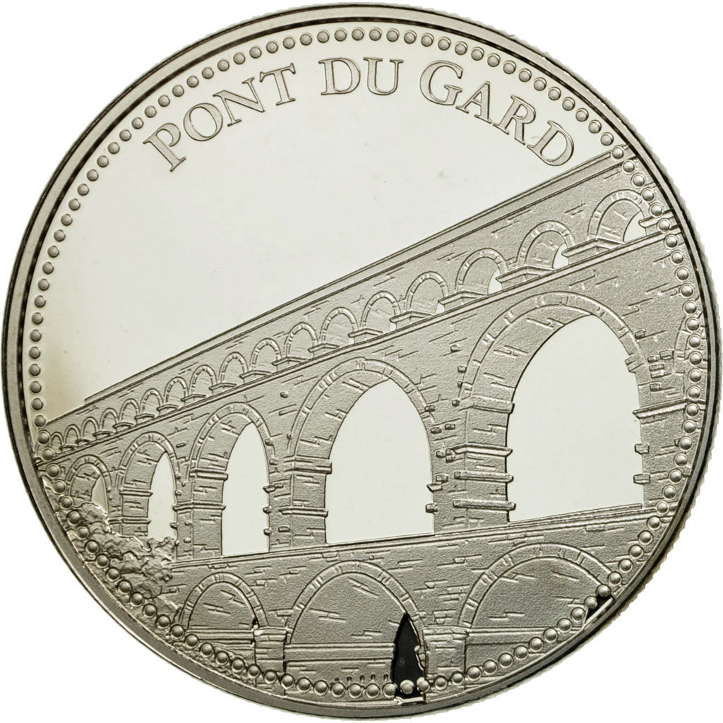 France, Medal, Pont du Gard, Nîmes, MS(65-70), Copper-nickel