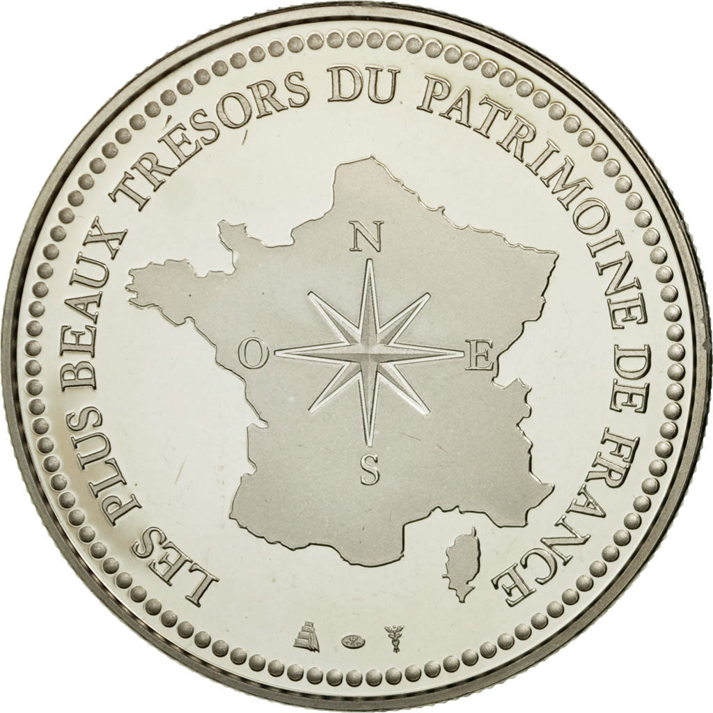France, Medal, 76/ Cathédrale Notre-Dame - Rouen, MS(65-70), Copper-nickel