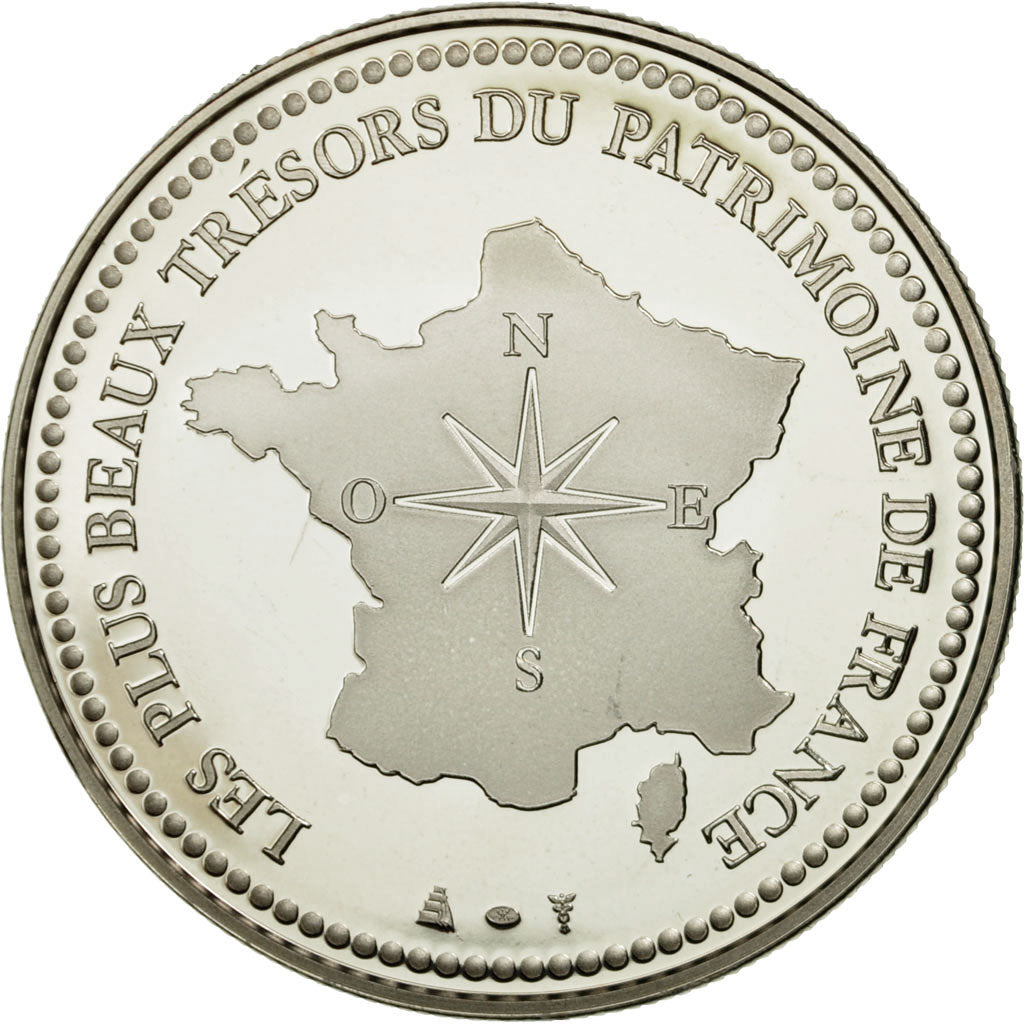 France, Medal, Notre Dame de Lourdes, MS(65-70), Copper-nickel