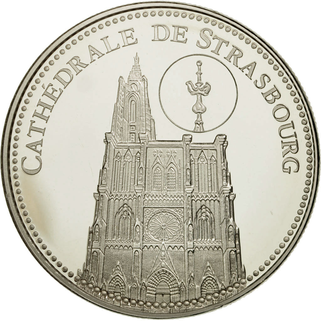 France, Medal, 67/ Cathédrale de Strasbourg, MS(65-70), Copper-nickel