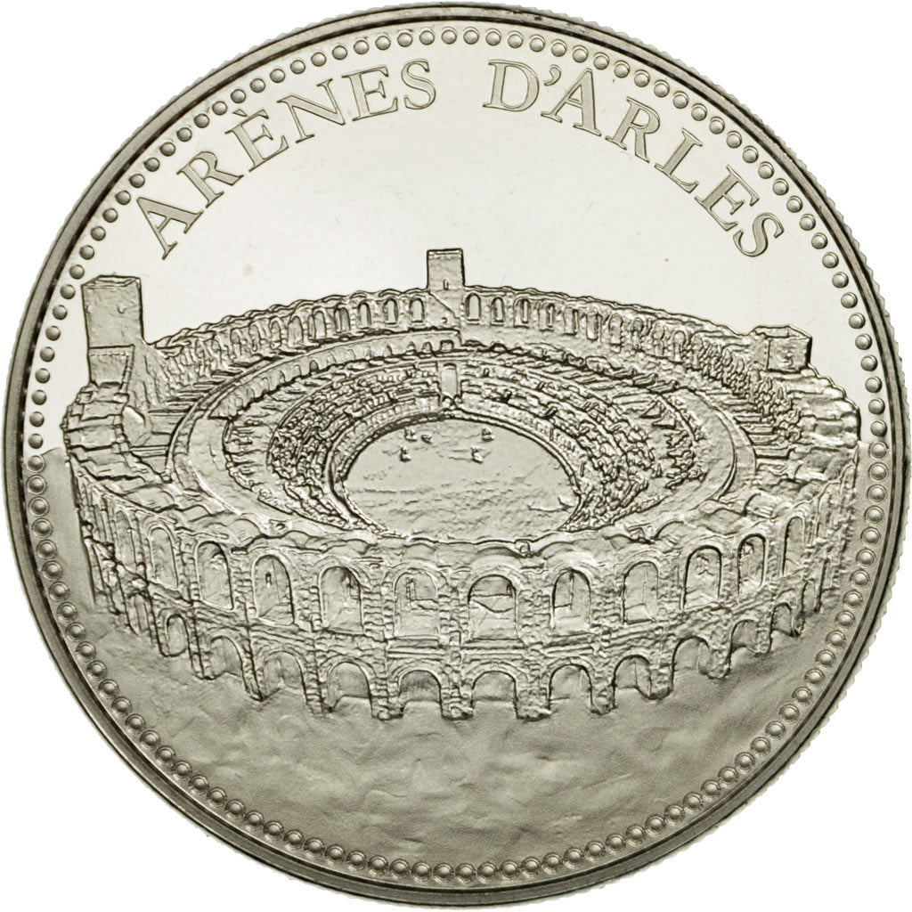 France, Medal, 13/ Les Arènes d'Arles, MS(65-70), Copper-nickel