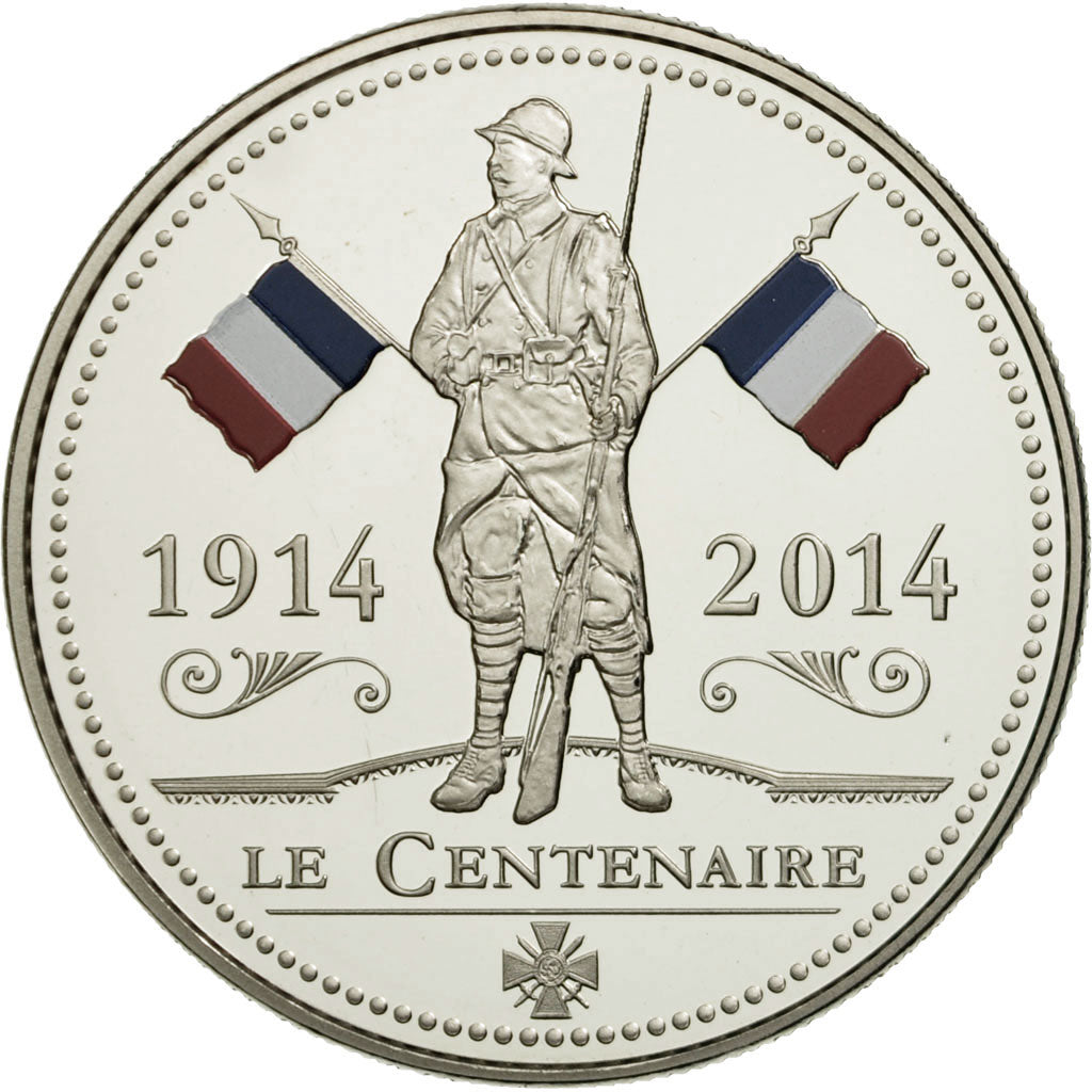France, Medal, Centenaire de la Première Guerre Mondiale, MS(65-70)