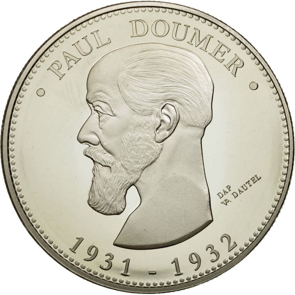 Francia, medaglia, Les Présidents de la République, Paul Doumer, FDC