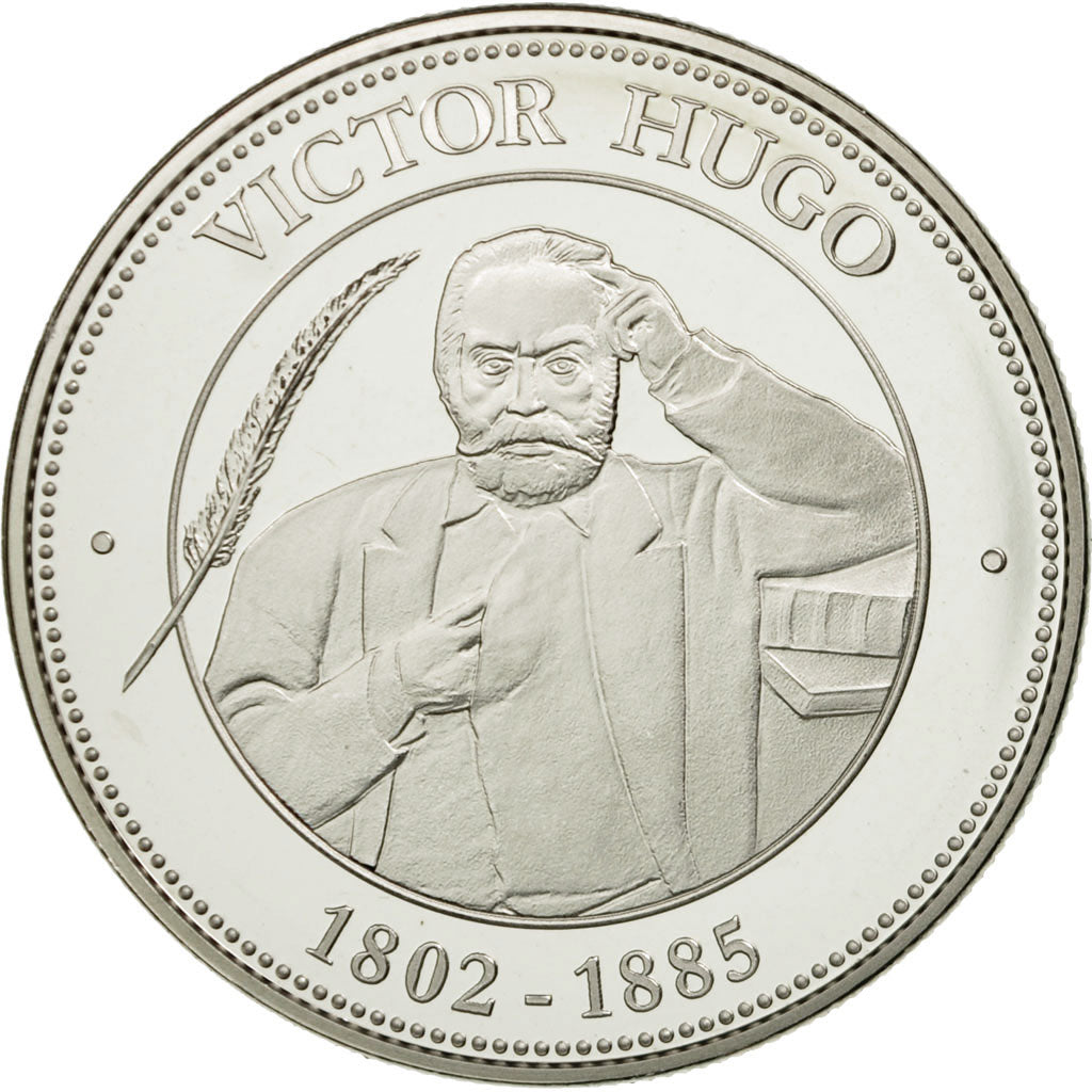 France, Medal, Nos Grands Hommes, Victor Hugo, MS(65-70), Copper-nickel