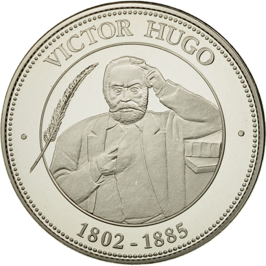 France, Medal, Nos Grands Hommes, Victor Hugo, MS(65-70), Copper-nickel