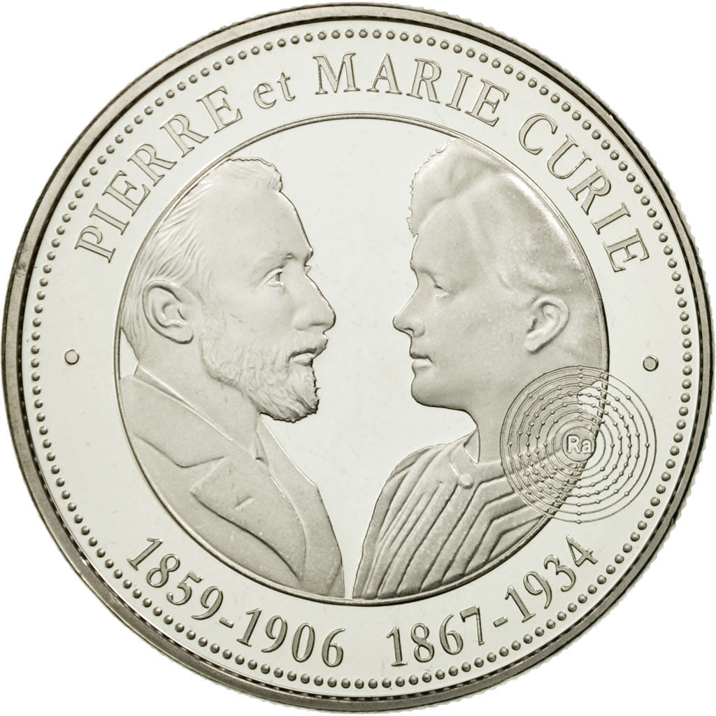 France, Medal, Pierre et Marie Curie, Collection Panthéon, MS(65-70)