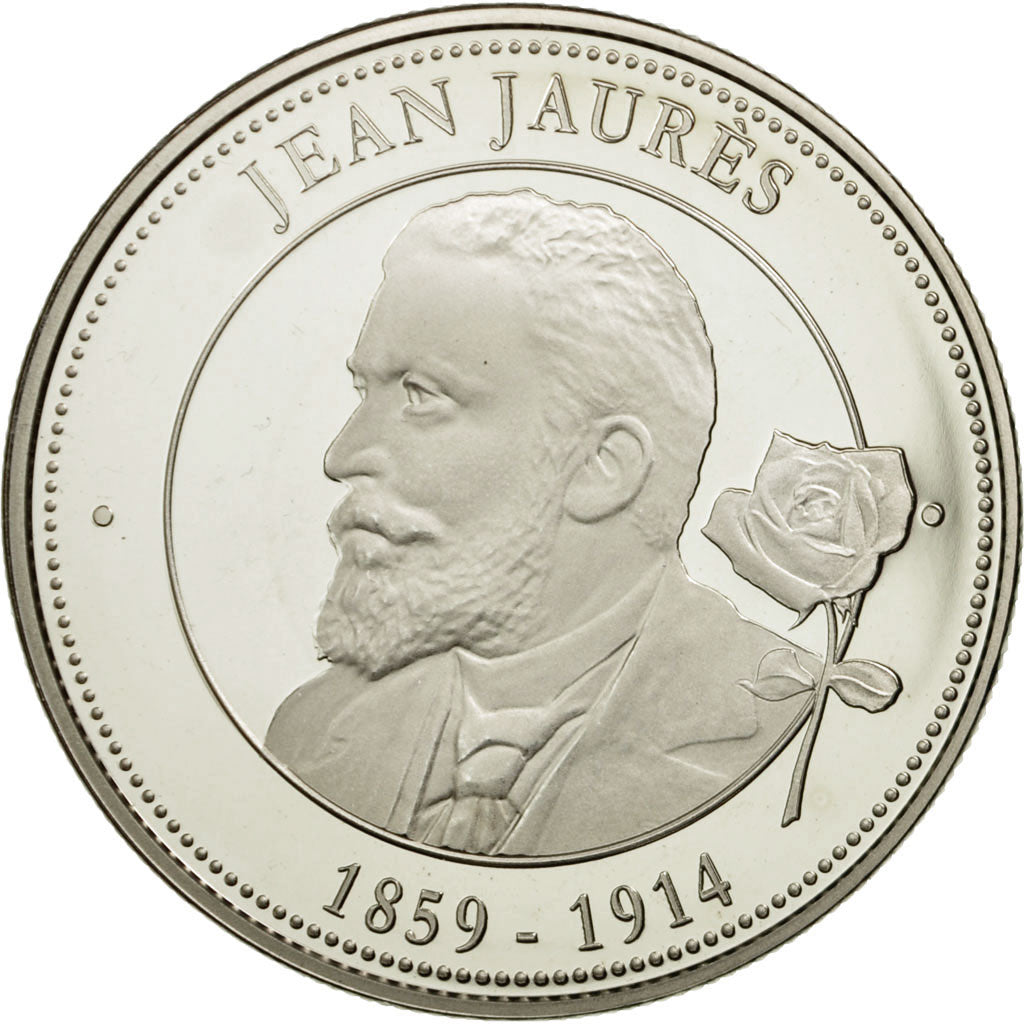 France, Medal, Collection Panthéon, Jean Jaurès, MS(65-70), Copper-nickel