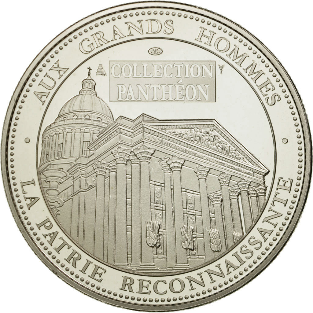 France, Medal, Collection Panthéon, Jean Jaurès, MS(65-70), Copper-nickel