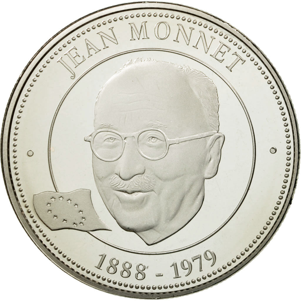 France, Médaille, Collection Panthéon, Jean Monnet, FDC, Copper-nickel