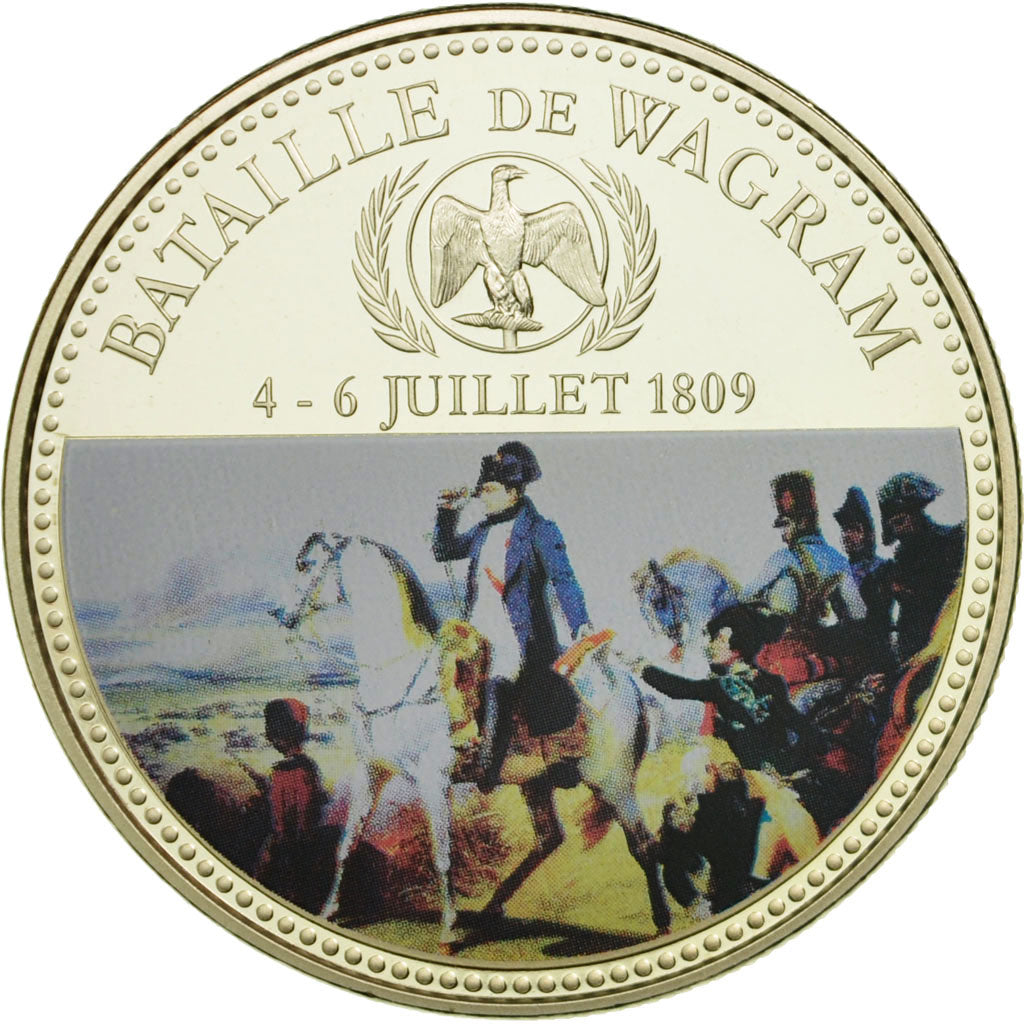 France, Médaille, Napoléon Ier, Bataille de Wagram (1809), FDC, Copper-nickel