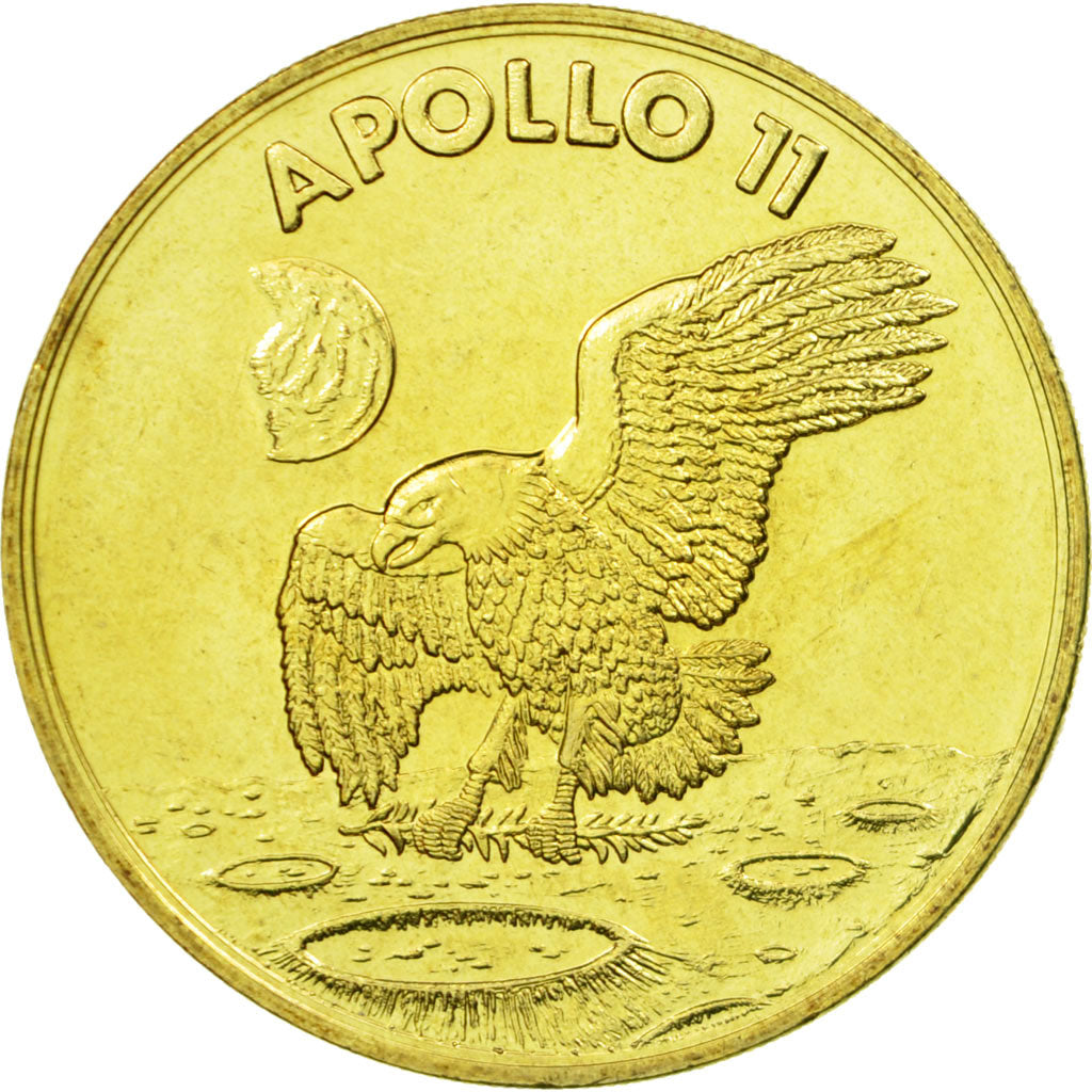 Stati Uniti d'America, medaglia, NASA, Mission Apollo 11, FDC, Doratura in