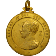 Belgium, Medal, Albert Ier, Institut St Joseph, Grammont, 1933, AU(50-53), Gilt