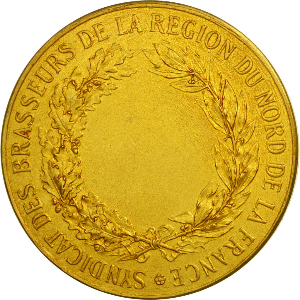 France, Medal, Corporation des Brasseurs du Nord de la France, AU(55-58), Gilt
