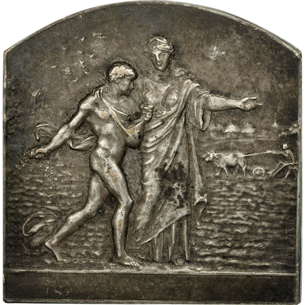 France, Médaille, Agriculture, Le Semeur, Dubois.H, TTB, Silvered bronze