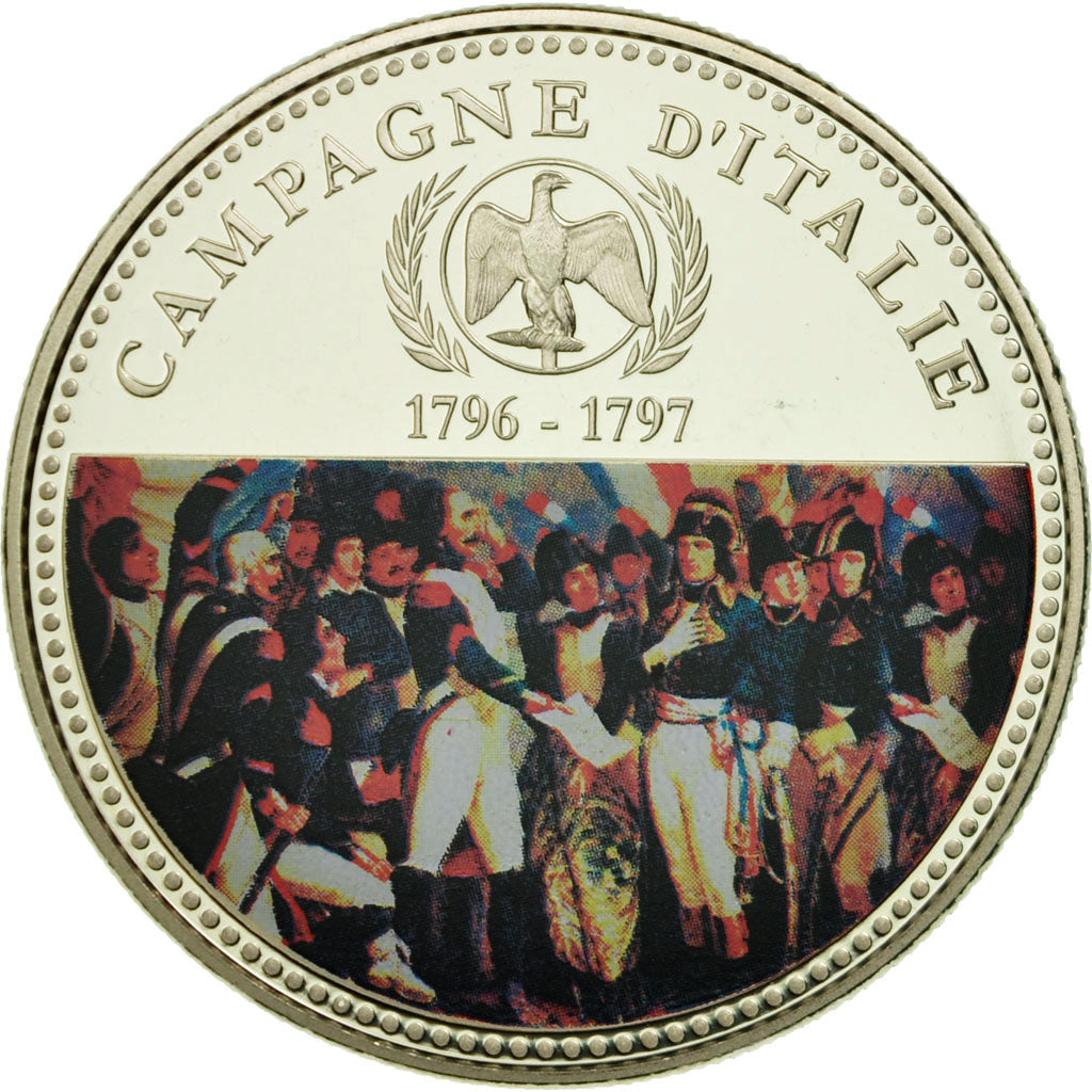 Frankrijk, Medaille, Bonaparte, Campagne d'Italie (1796), FDC, Copper-nickel