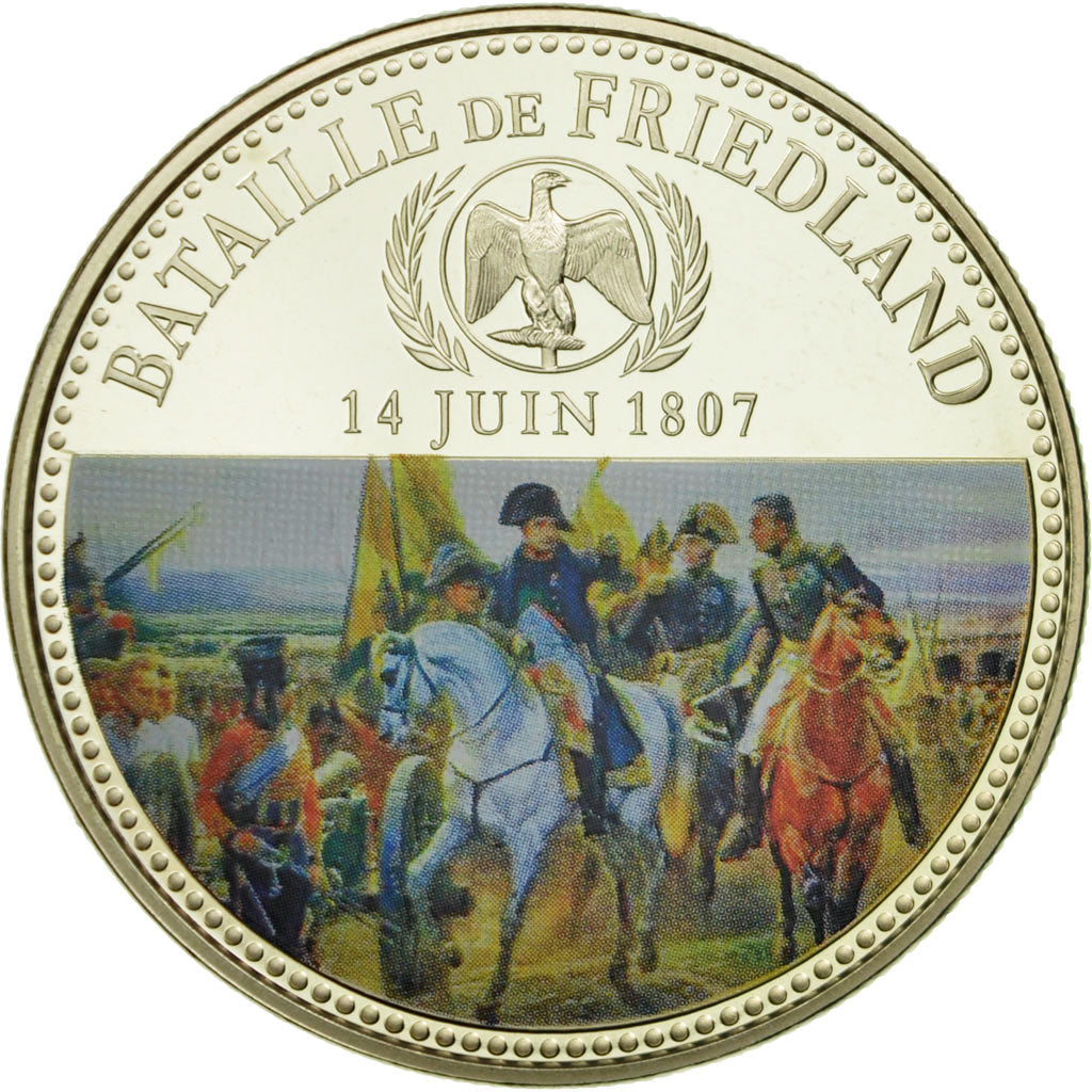 France, Médaille, Napoléon Ier, Bataille de Friedland (1807), FDC