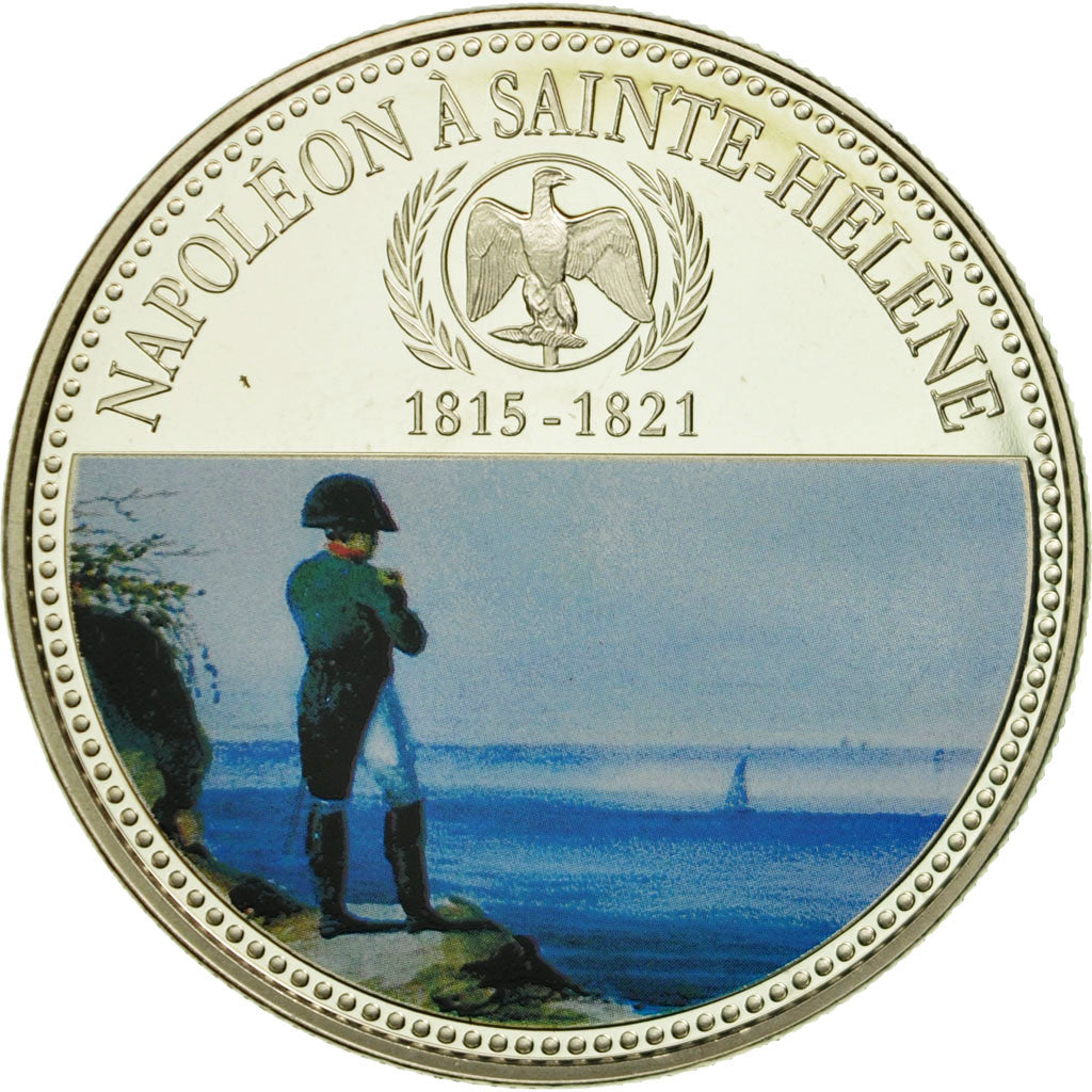 Francia, medaglia, Napoléon Ier à Sainte-Hélène, FDC, Rame-nichel