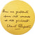 France, Medal, Fondation Claude Pompidou, 1980, J. Balme, MS(63), Gilt Bronze