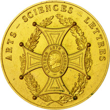France, Medal, Arts-Sciences-Lettres, MS(60-62), Gilt Bronze