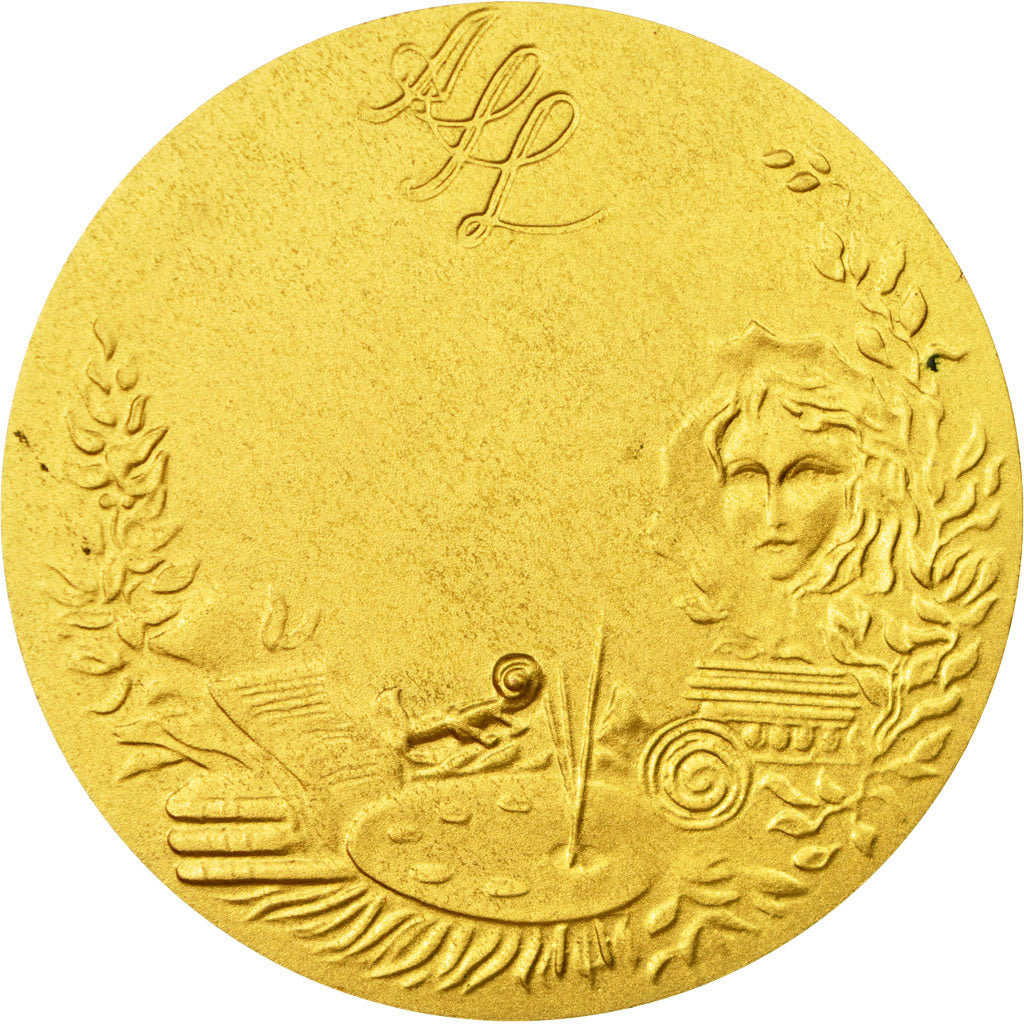 France, Medal, Arts-Sciences-Lettres, MS(60-62), Gilt Bronze