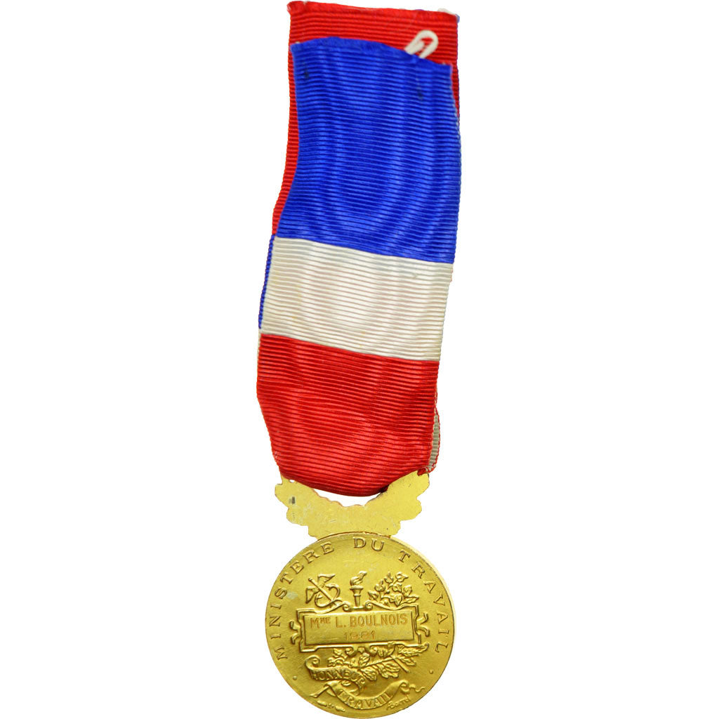 France, Médaille d'honneur du travail, Médaille, 1981, Excellent Quality
