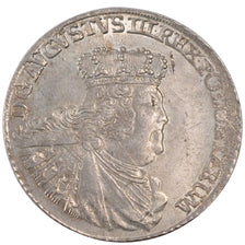 Polonia, August III, 18 Groszy, Tympf, 1756, SPL, Biglione, KM:148.3