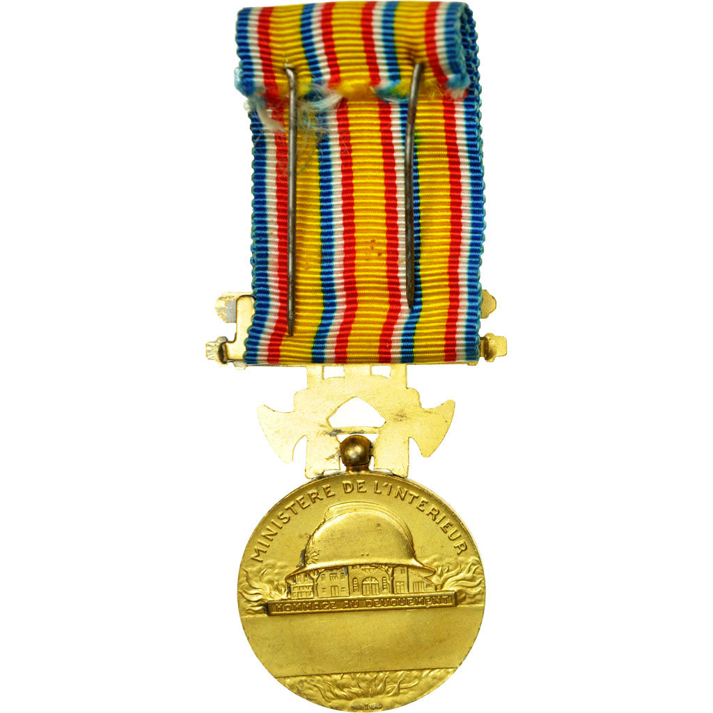 Francia, Ministère de l'Intérieur, Sapeurs-Pompiers, medalla, 1935, Sin