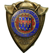 France, Broche, Sapeurs Pompiers du Pas-de-Calais, Medal, Very Good Quality