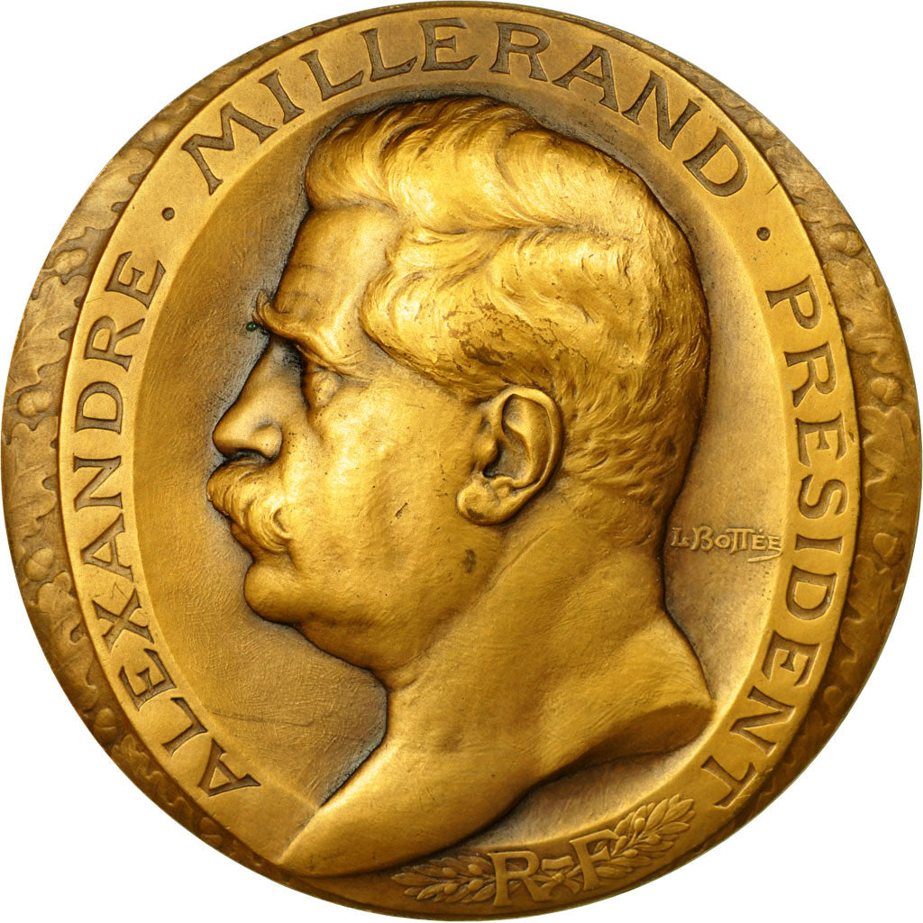 Francja, Medal, Alexandre Millerand Elu Président, 1920, Bottée, MS(63)